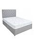  image of airsprung-new-victoria-ortho-divan-bed-with-storage-options-natural-grey