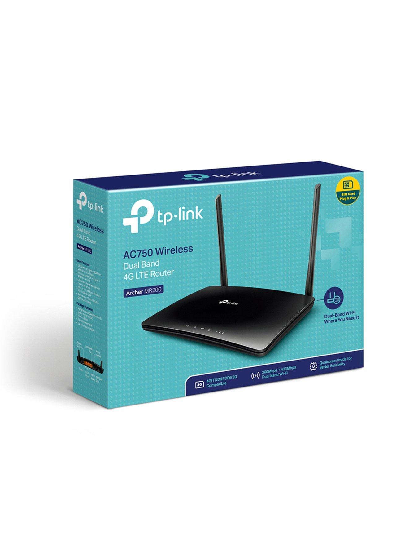 Image 5 of 5 of TP Link AC750 Dual-Band Wi-Fi 4G LTE Router, Archer MR200