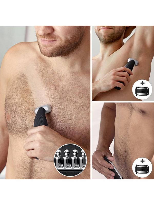 Image 4 of 5 of Philips Series 5000 Cordless and Showerproof Body Groomer with Back Attachment and Skin Comfort System, BG5020/13
