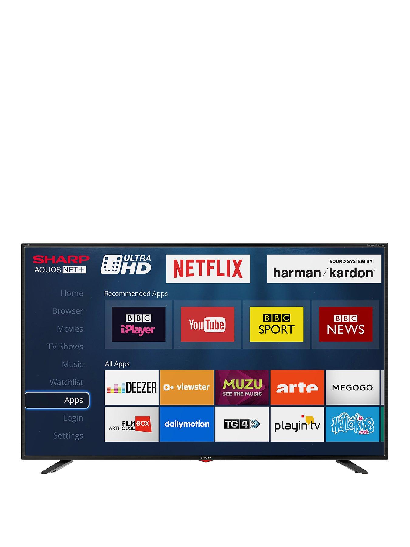 Sharp Lc-40Ui7352K 40 Inch, Ultra Hd, Freeview Hd, Smart Tv