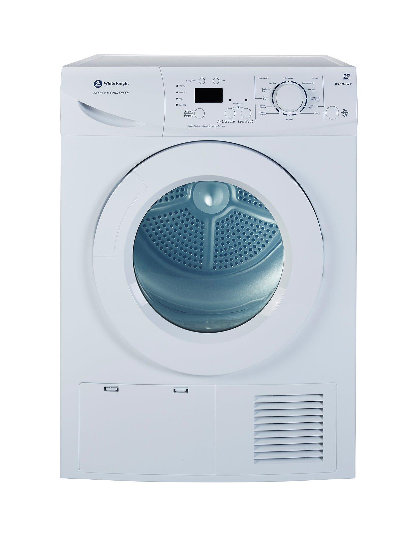 White Knight B96M8Wr 8Kg Sensor Condensor Tumble Dryer – White