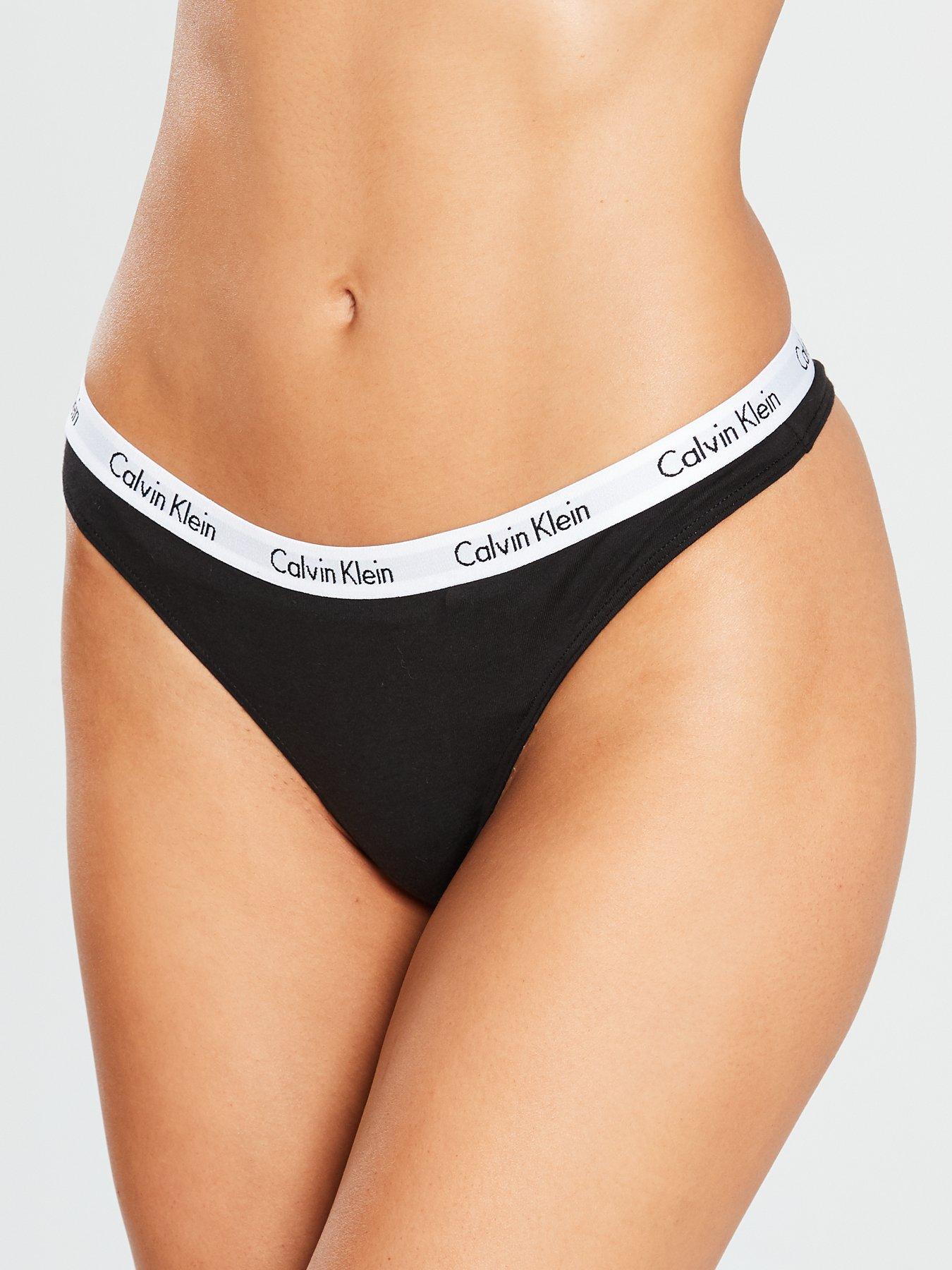 calvin klein women's thong set