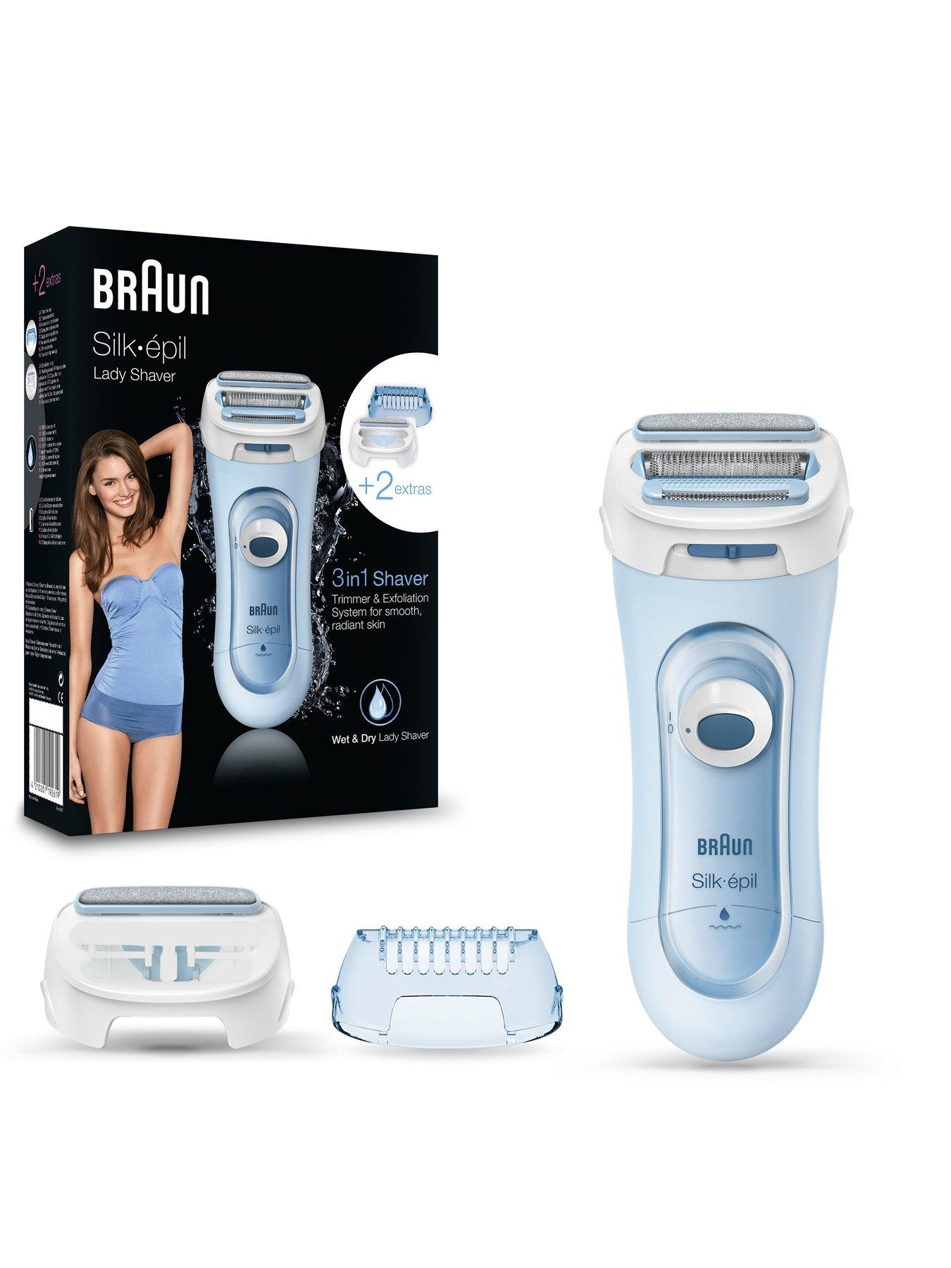 Image 2 of 7 of Braun Silk-&eacute;pil Lady Shaver LS 5-160 Blue - 3-in-1 Wet &amp; Dry Electric Shaver