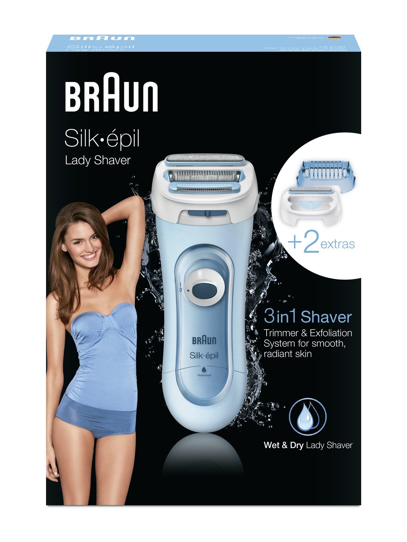 Image 7 of 7 of Braun Silk-&eacute;pil Lady Shaver LS 5-160 Blue - 3-in-1 Wet &amp; Dry Electric Shaver