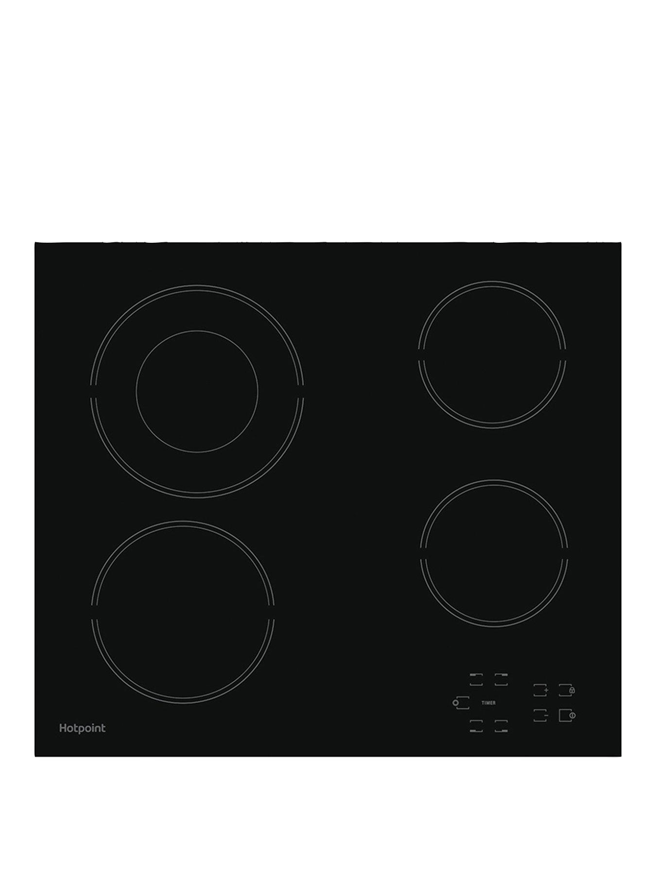 Hotpoint HR612CH 60cm Wide Built-in Ceramic Hob - Black
