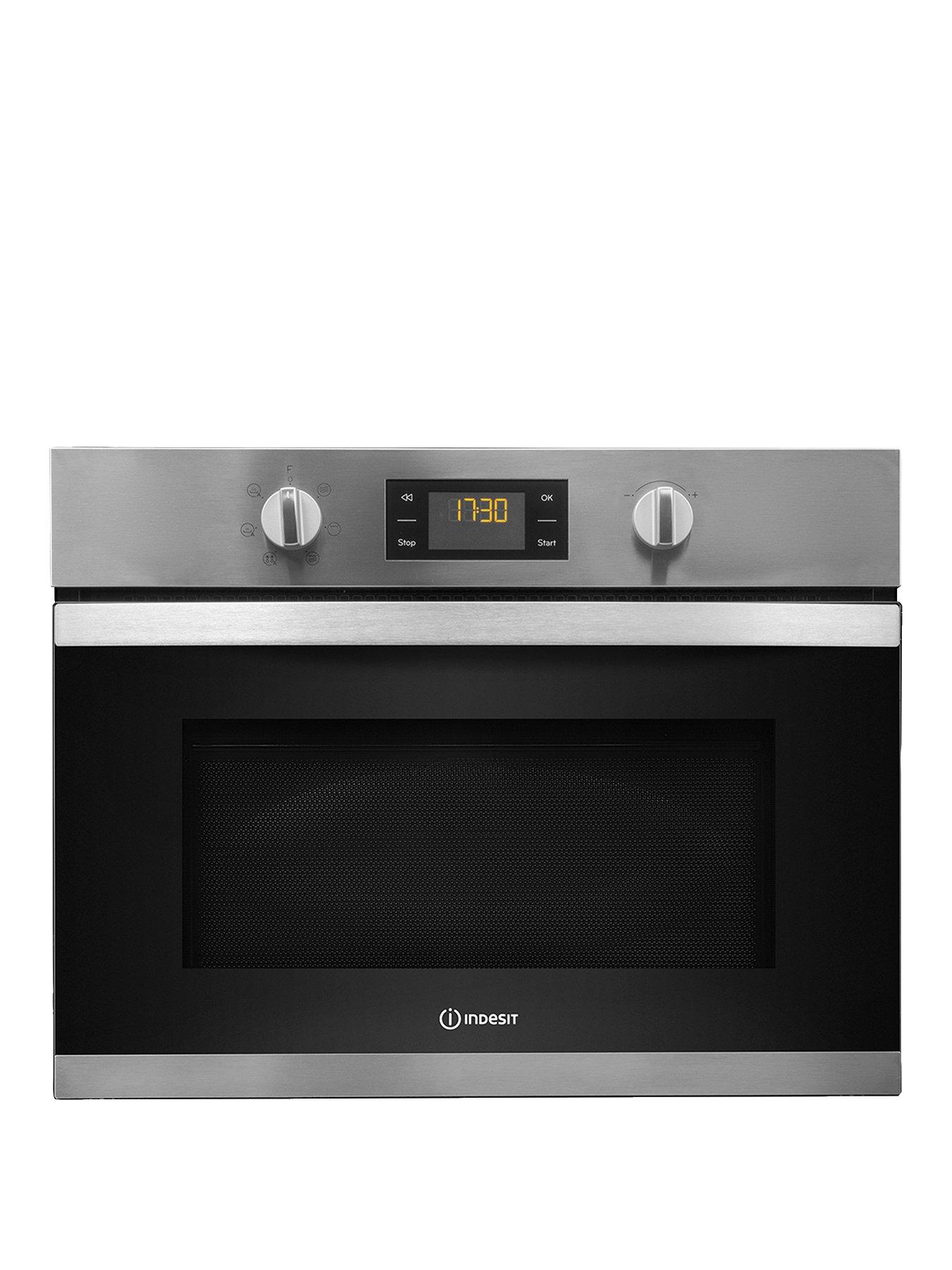 Indesit Aria Mwi3443Ix Built-In Microwave With Grill And Optional Installation – Stainless Steel – Microwave Only