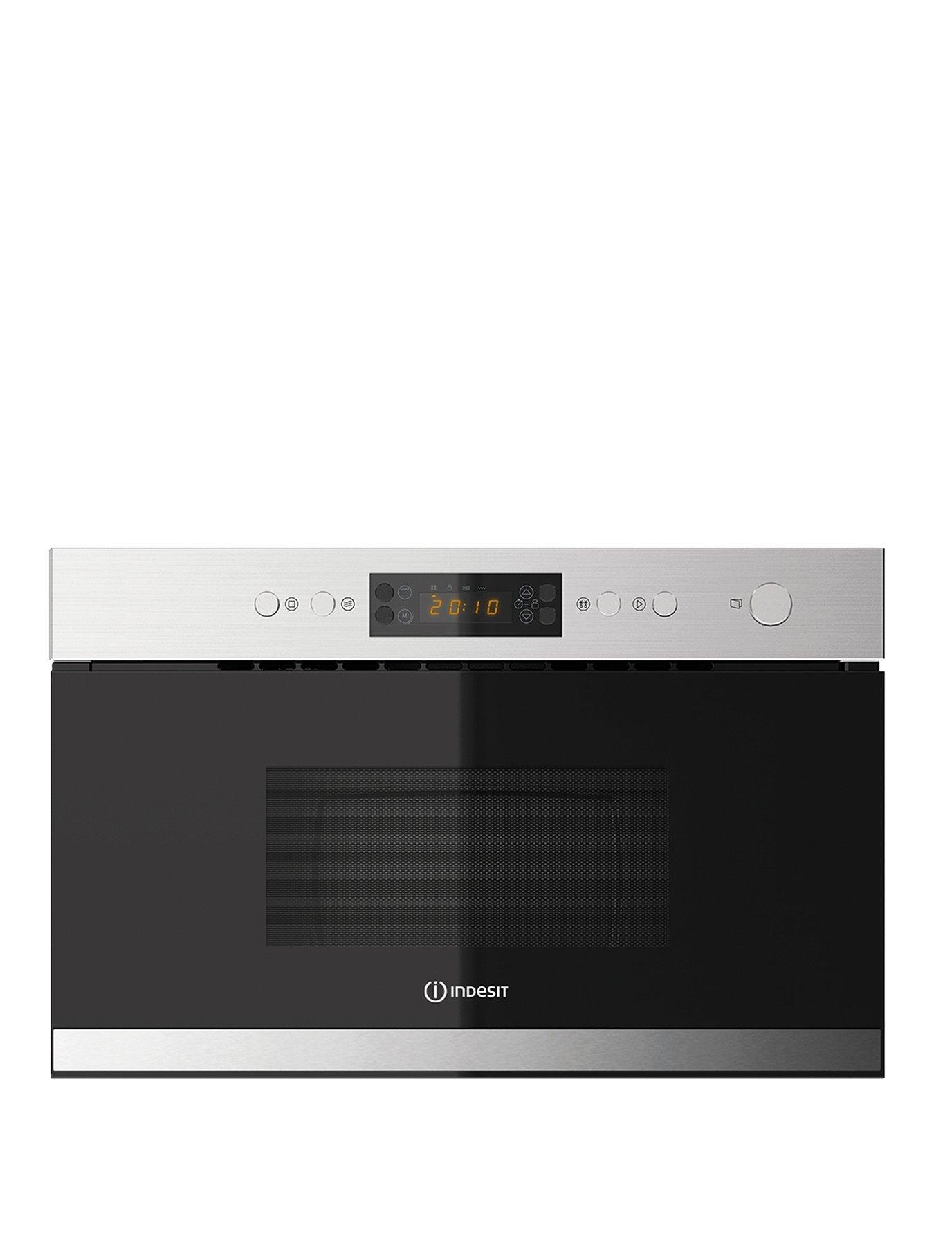 Indesit Aria Mwi3213Ix Built-In Microwave With Grill And Optional Installation – Stainless Steel – Microwave Only