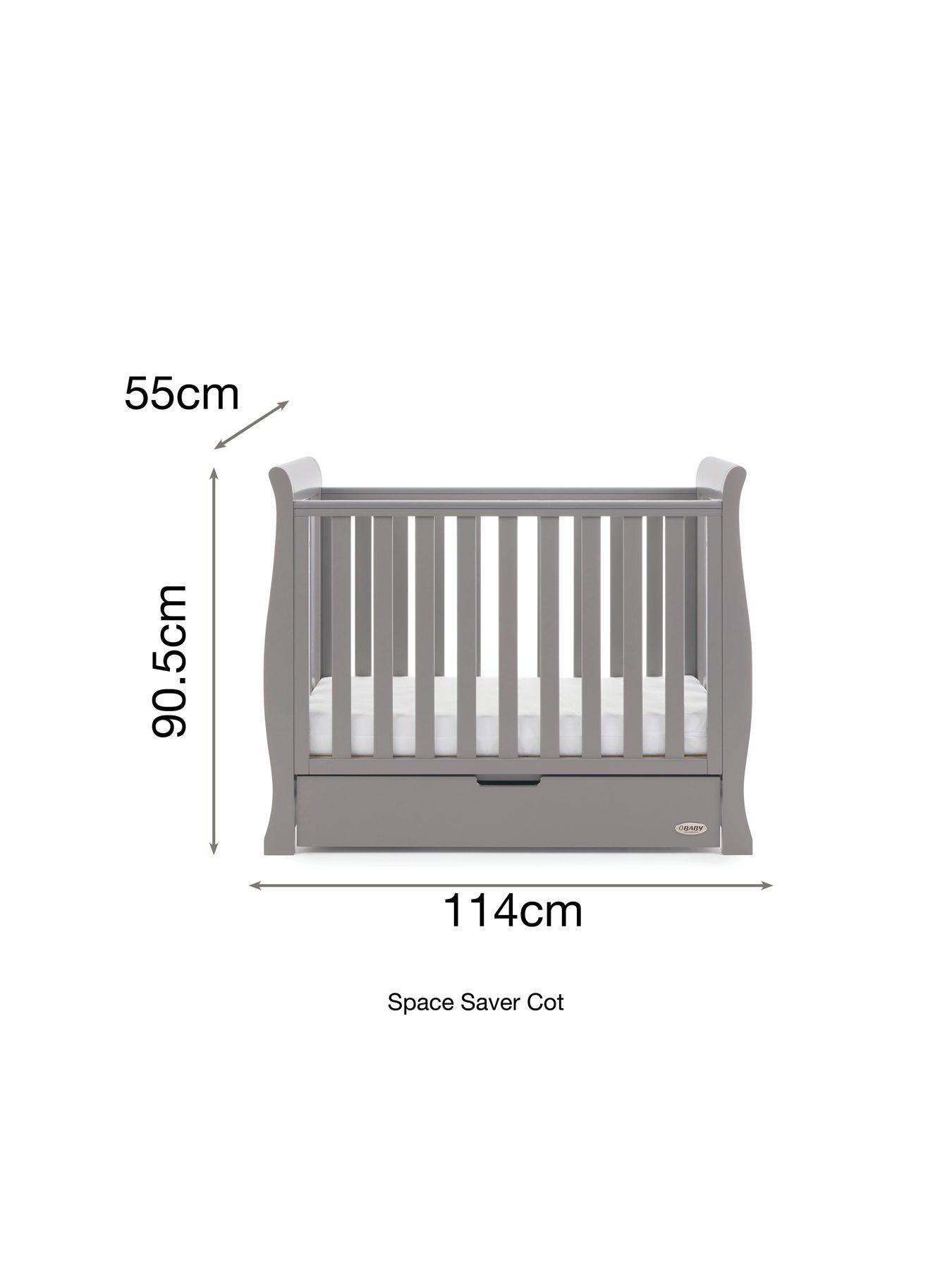 obaby stamford space saver cot