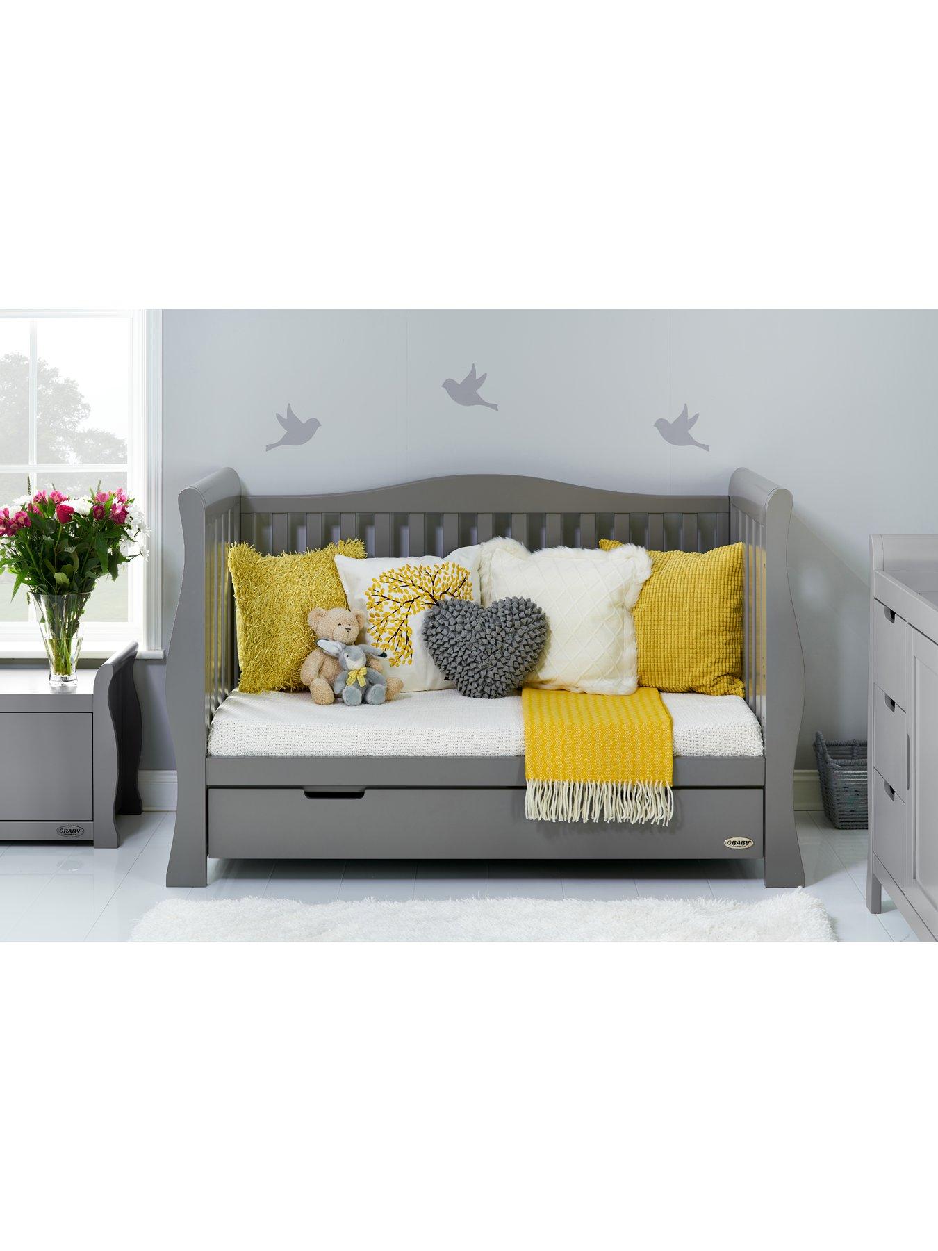 stamford luxe sleigh cot bed