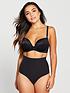  image of pour-moi-waisted-shaping-thong-black