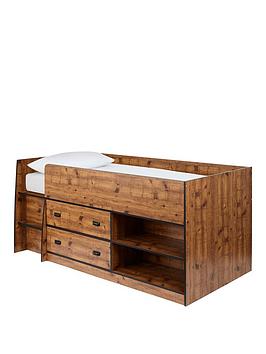 Product photograph of Very Home Jackson Kids Cabin Bed - Bed Frame With Standard Mattress from very.co.uk