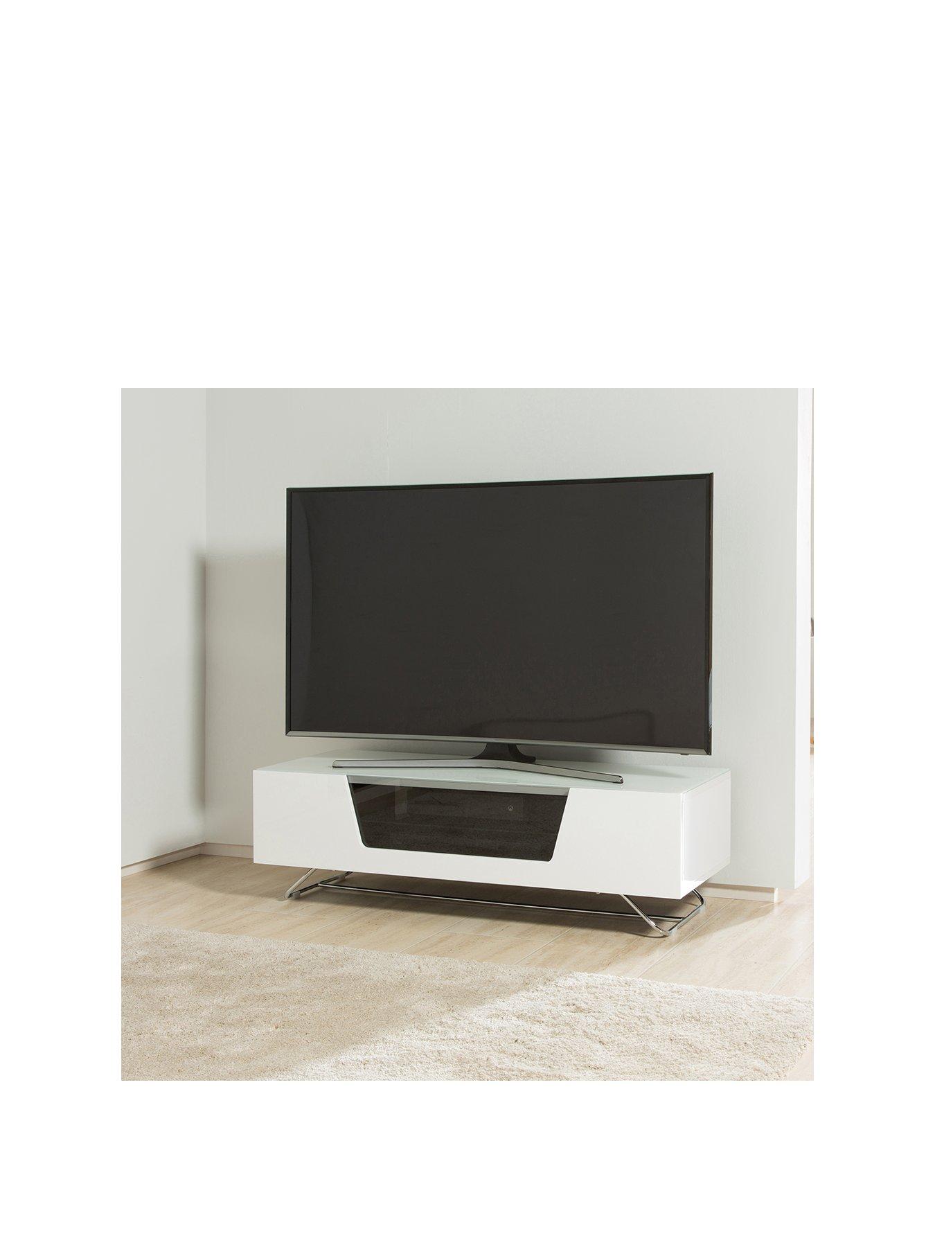 Image 2 of 5 of Alphason Chromium 120 cm TV Unit - White - fits up to 55 inch TV