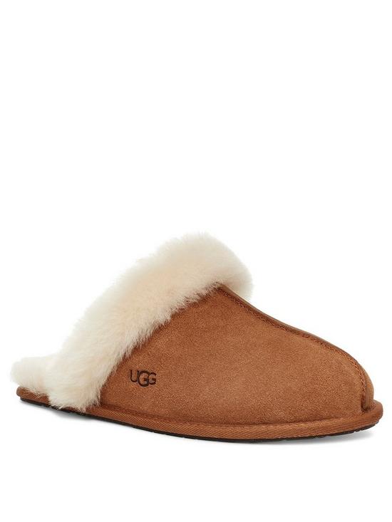 front image of ugg-scuffette-ii-mule-slippers-chestnut
