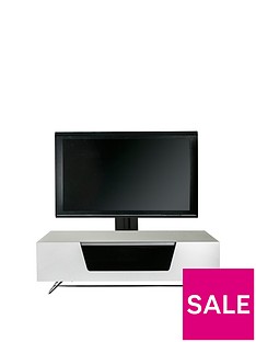 Alphason Chromium 120 cm Cantilever TV Unit - White - fits up to 55 inch TV