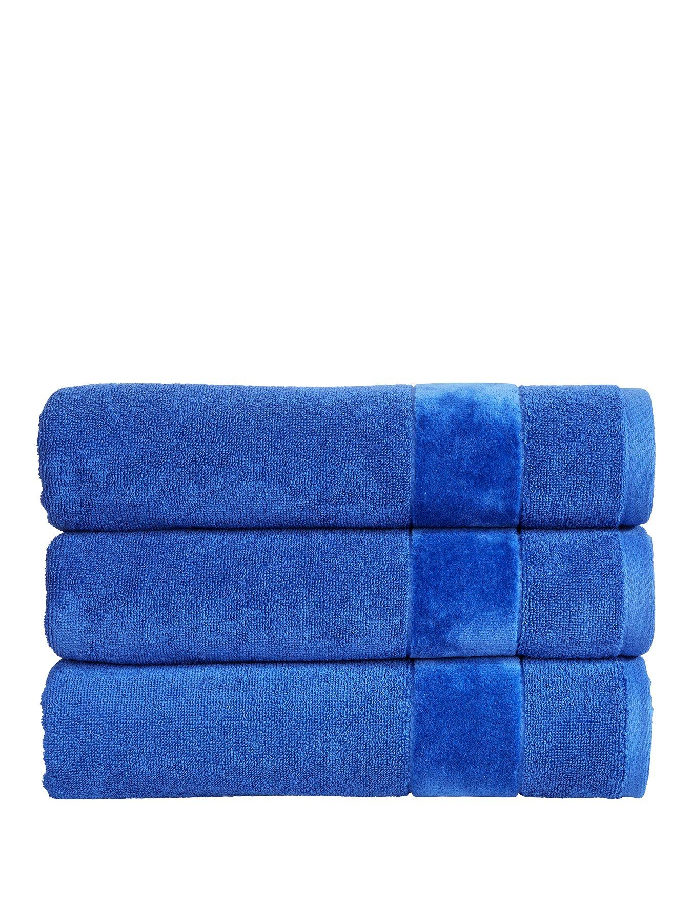 Christy Prism Vibrant Plain Dye Turkish 55ogsm Towel Range Blue