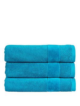 Product photograph of Christy Prism Vibrant Plain Dye Turkish 55ogsm Towel Range - Poolside - Bath Towel from very.co.uk