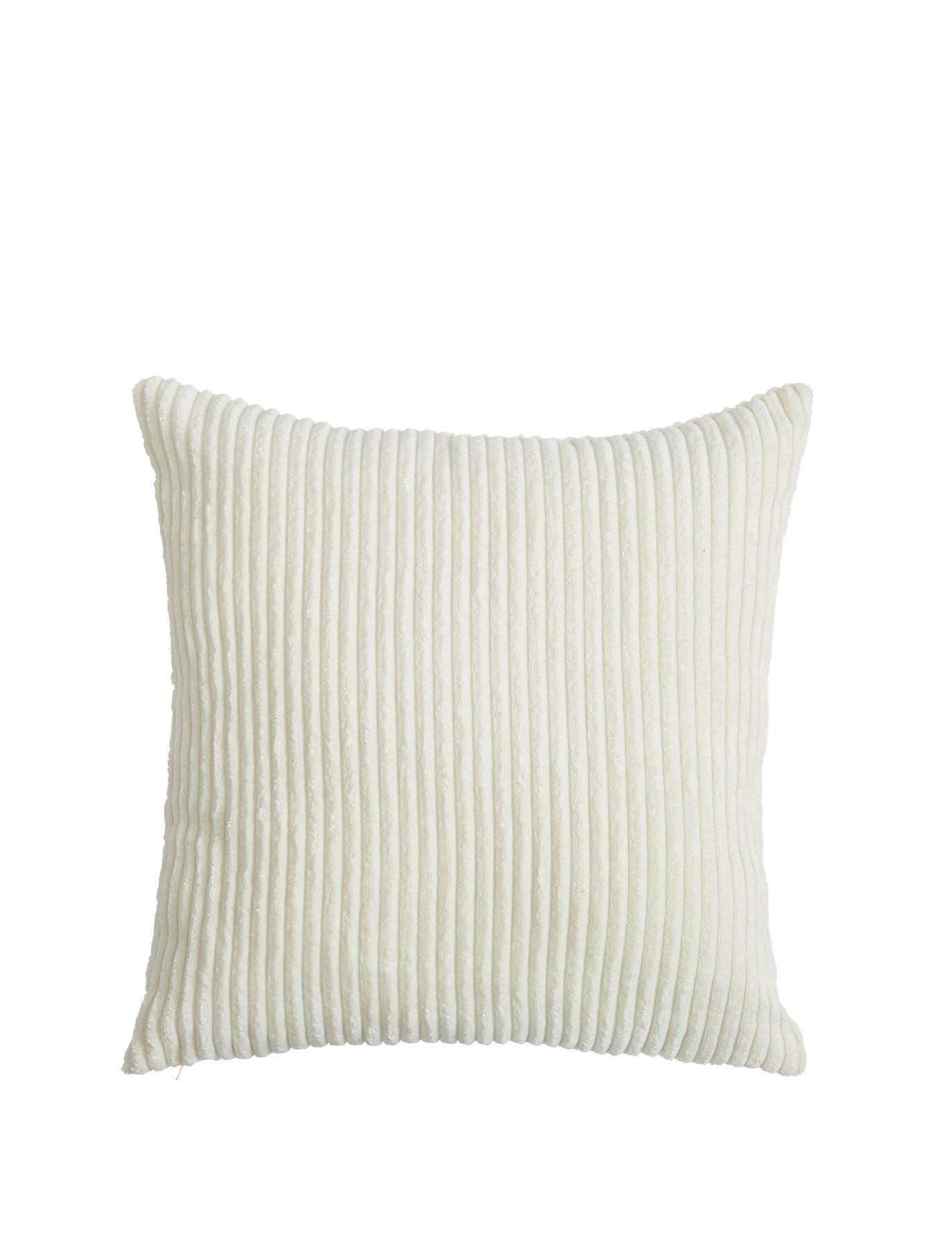 large cream pillows