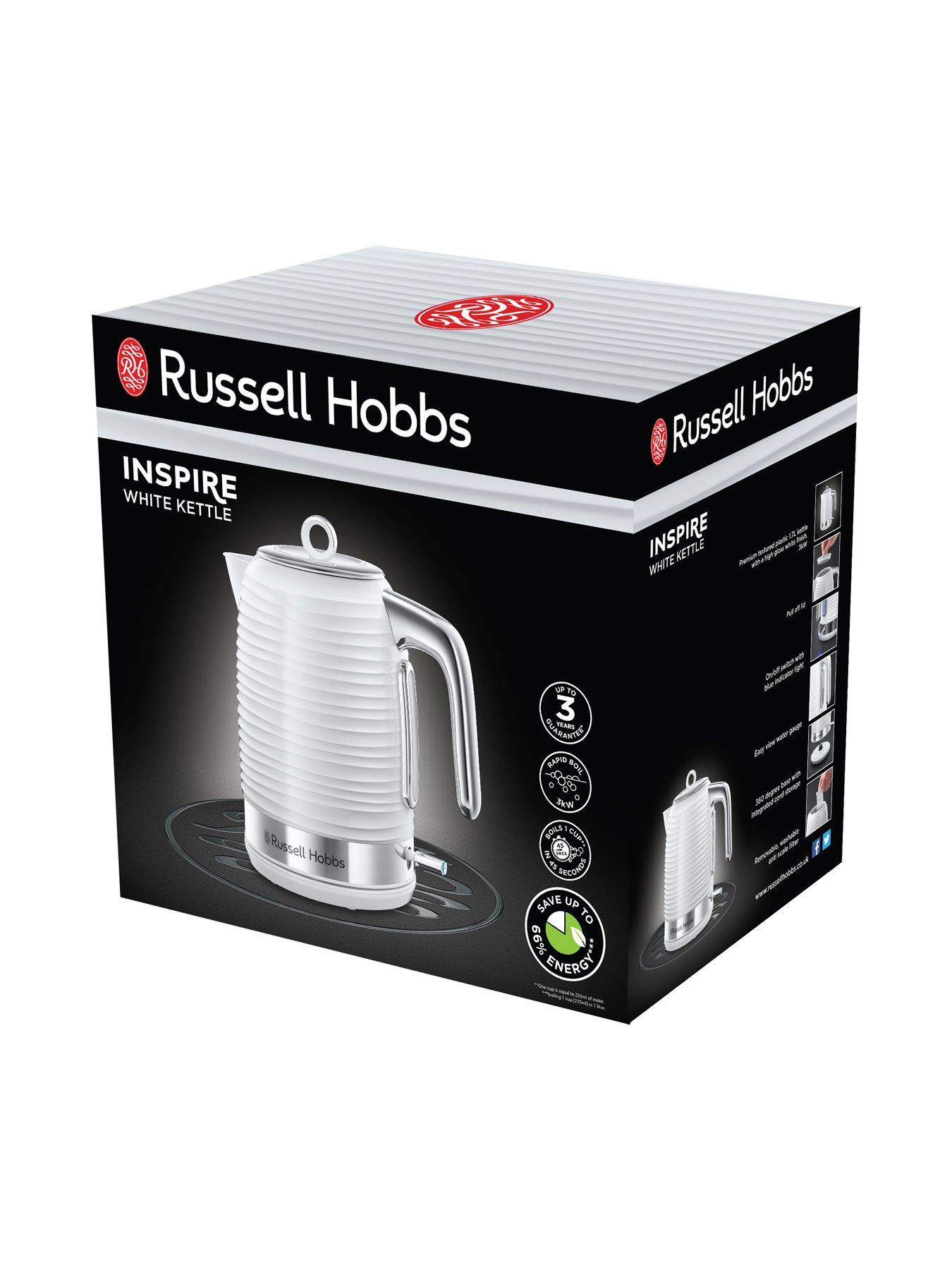 Image 2 of 8 of Russell Hobbs Inspire Textured White Plastic &nbsp;Kettle - 24260