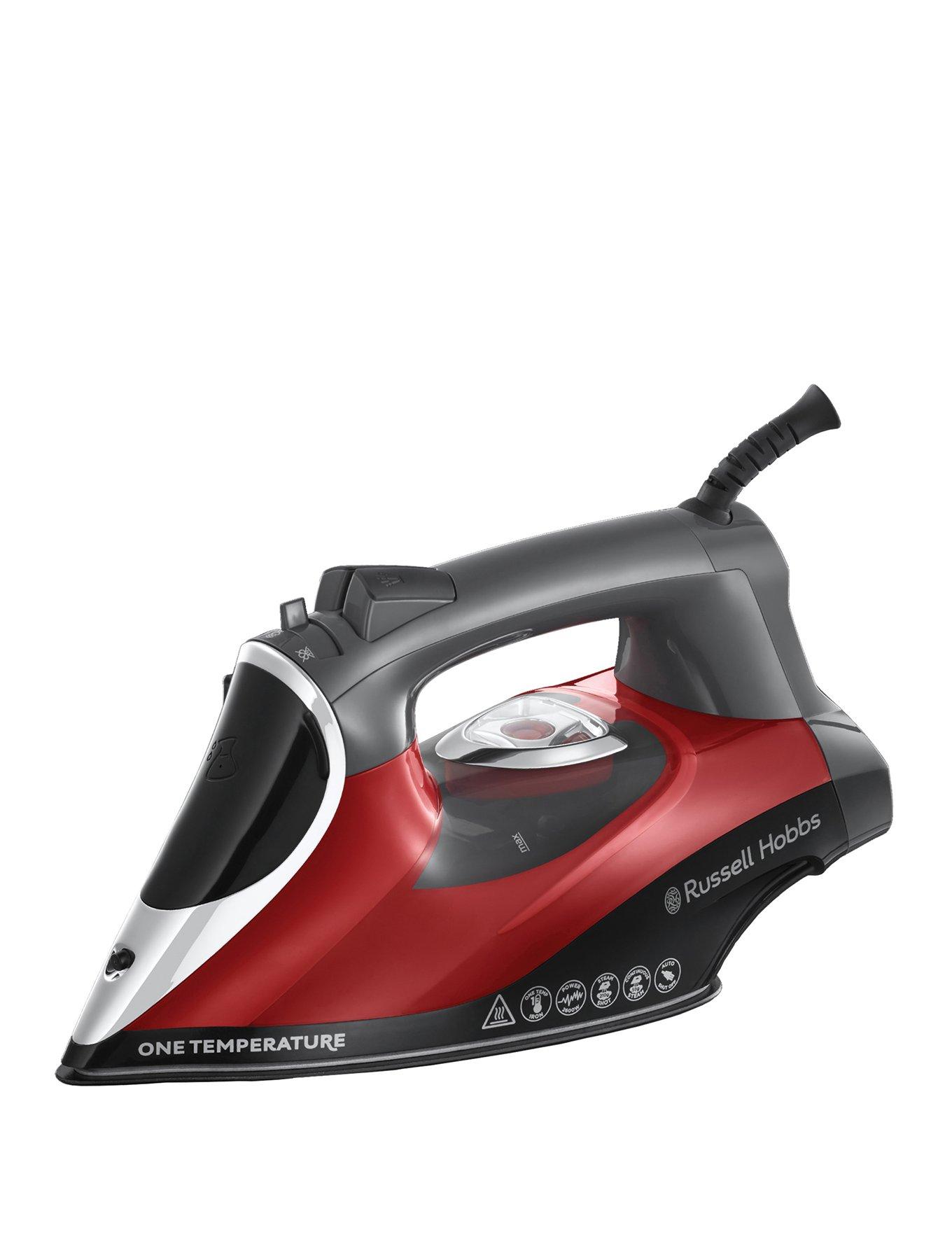 Product photograph of Russell Hobbs One Temperature Steam Iron - 25090 from very.co.uk