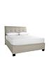 image of very-home-livingstone-fabric-ottoman-storage-bed-frame-withnbspmattress-options-buy-and-save-slate-oatmeal