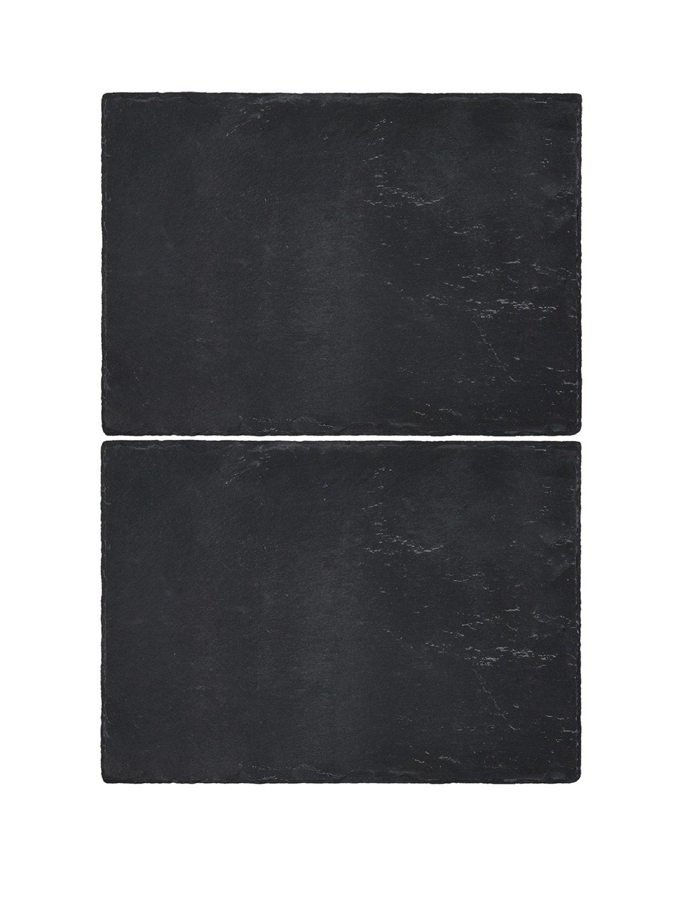 Product photograph of Creative Tops Naturals Ndash Pack Of 2 Slate Placemats from very.co.uk