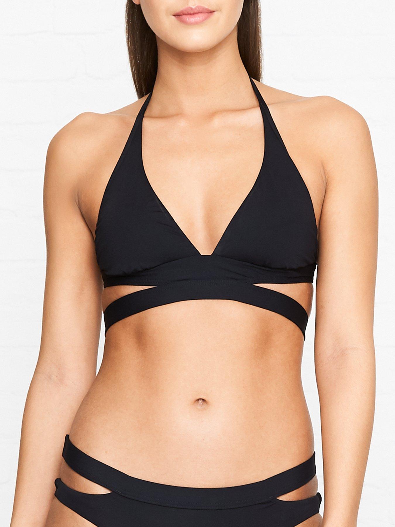 wrap front bikini top