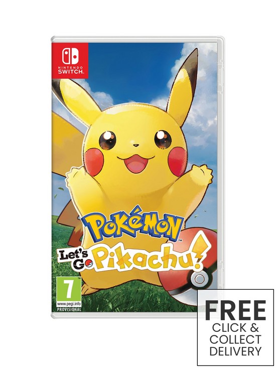 front image of nintendo-switch-pokemon-lets-go-pikachu-switch