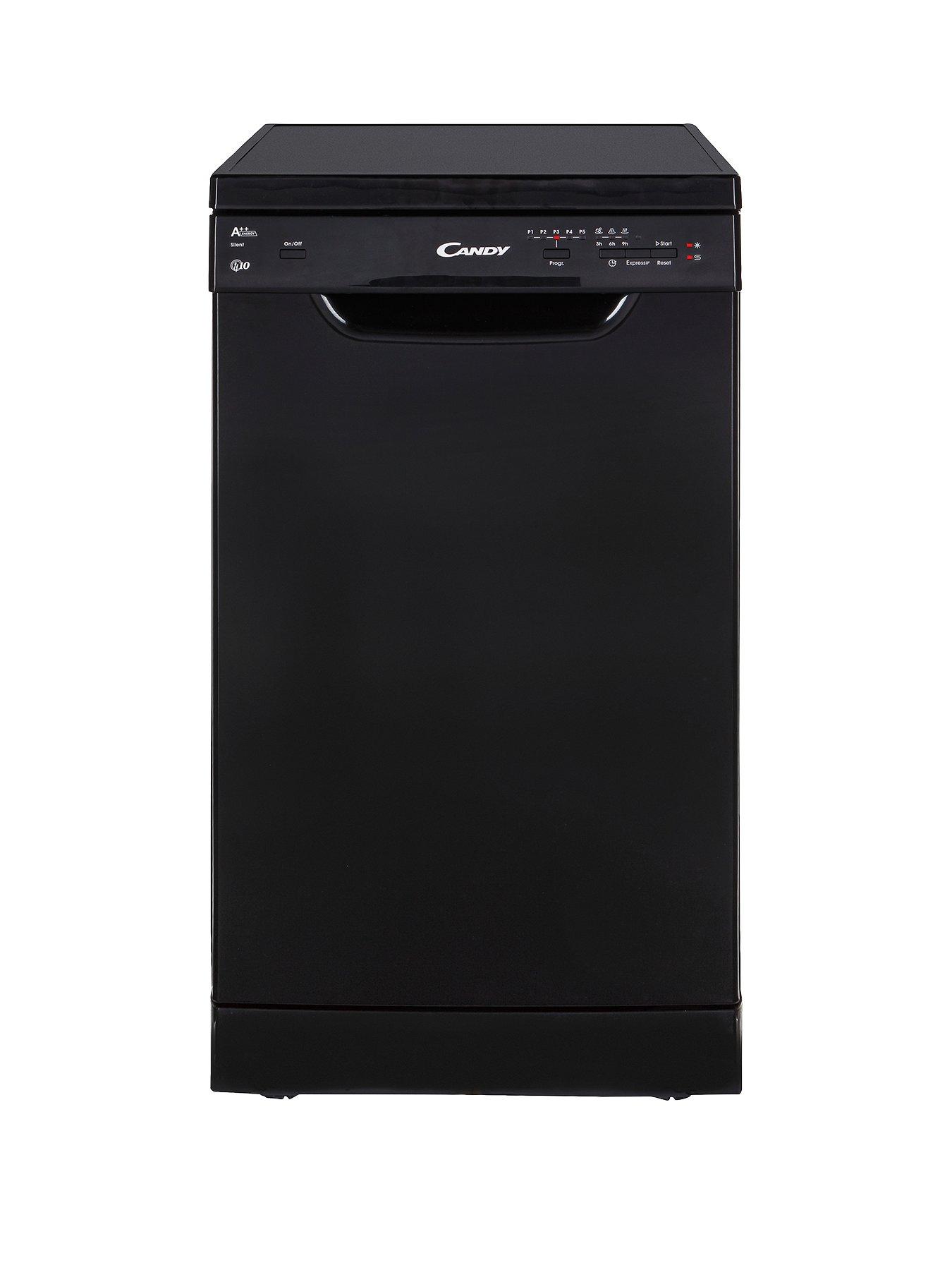 Candy Cdp2L1049B 10-Place Slimline Dishwasher - Black