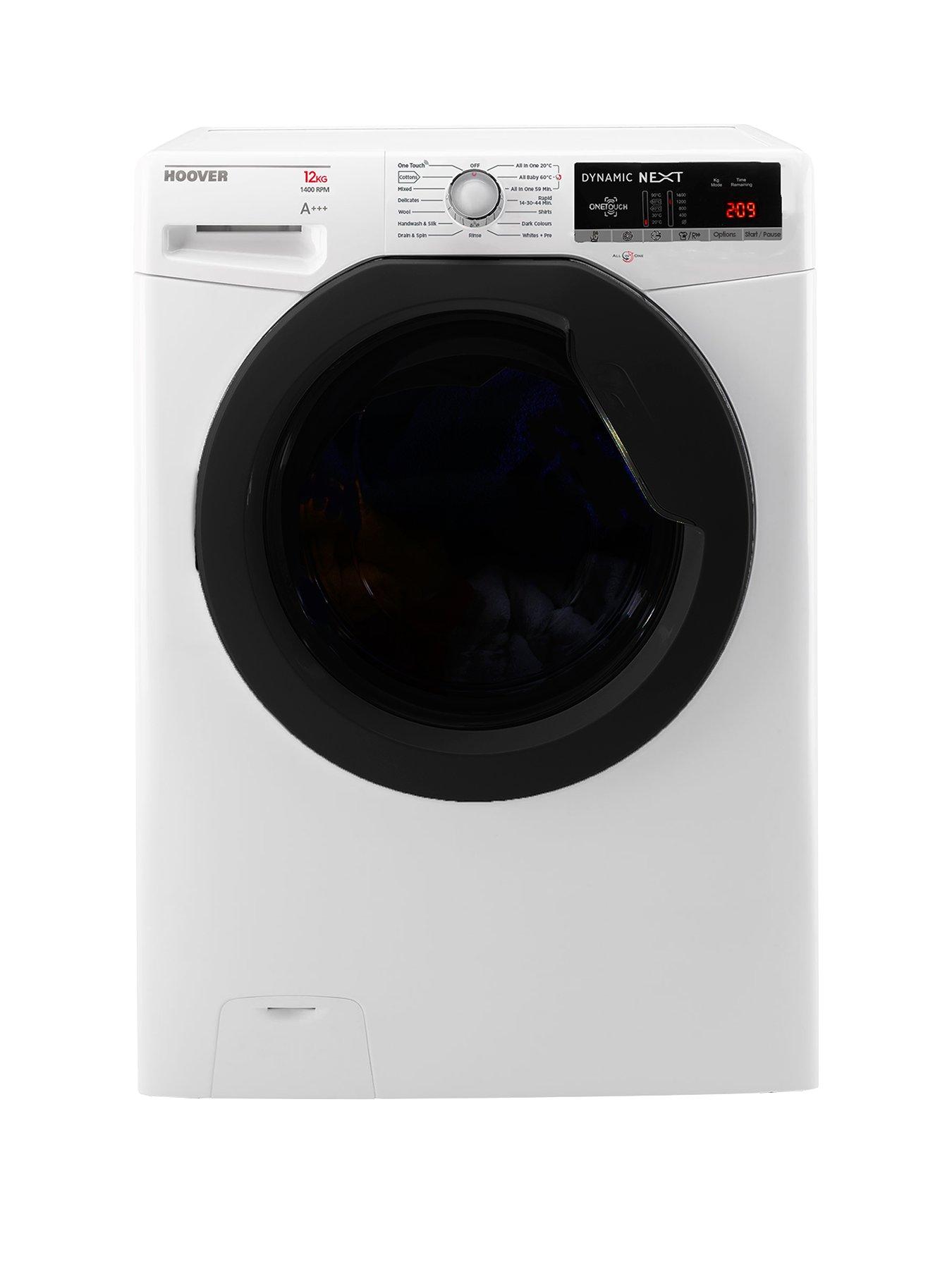 Hoover Dxoa412Ahfn Dynamic Next Premium 12Kg Load, 1400 Spin Washing Machine With One Touch – White