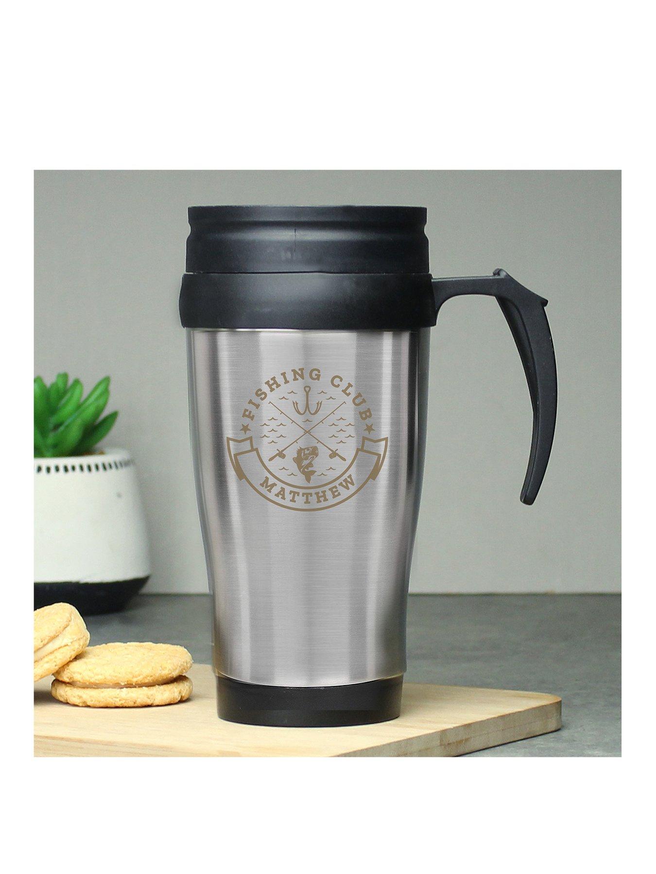 Image of The Personalised Memento Company Personalised Fishing Club Travel Mug