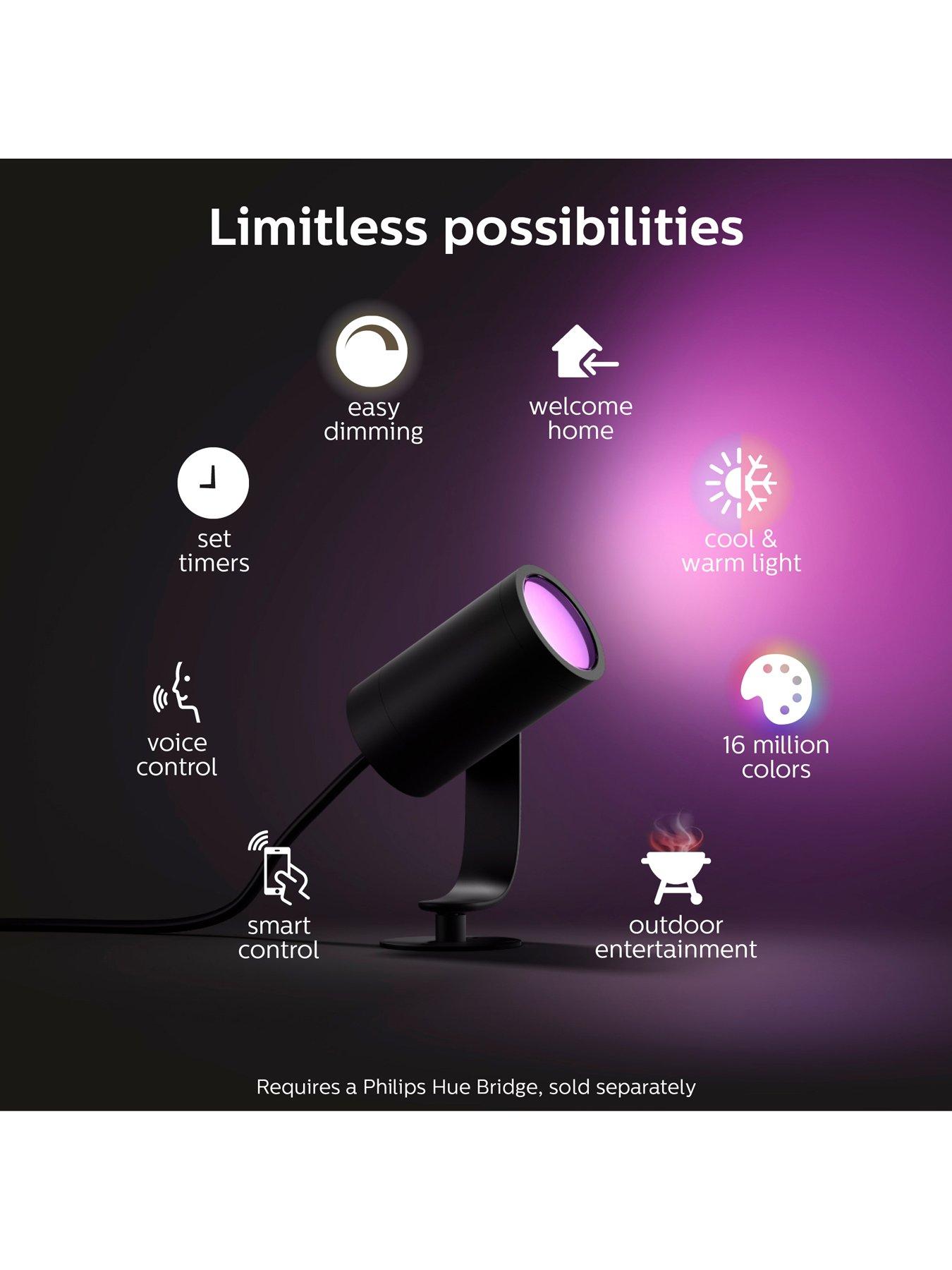 Image 2 of 7 of Philips Hue Hue Outdoor Lily Spike Anthracite 1x8W&nbsp;Extension