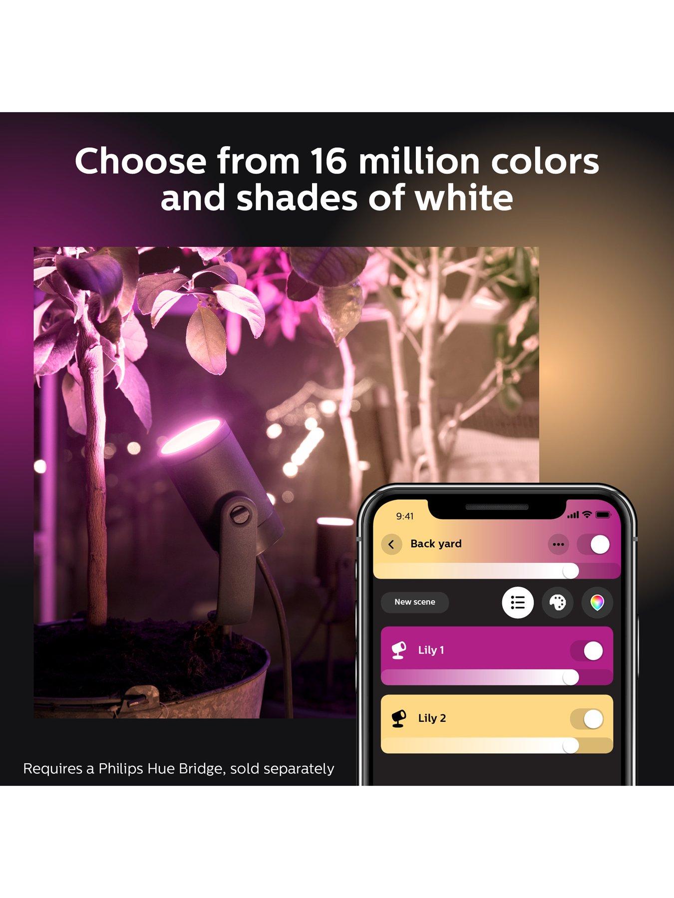 Image 4 of 7 of Philips Hue Hue Outdoor Lily Spike Anthracite 1x8W&nbsp;Extension