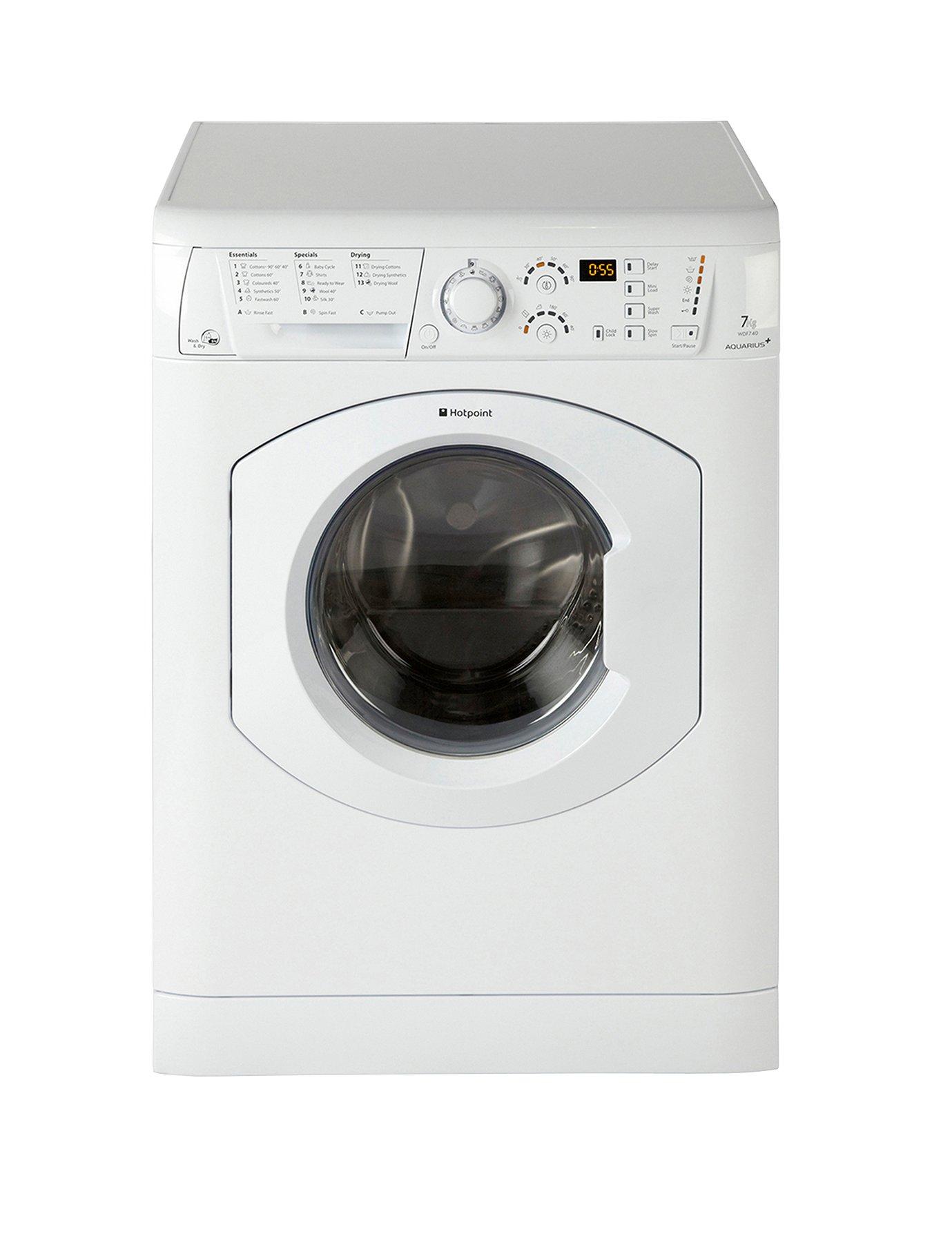 Hotpoint Aquarius Wdf740P 7Kg Wash, 5Kg Dry, 1400 Spin Washer Dryer – Polar