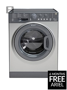 Hotpoint Aquarius WDAL8640G 8kg Wash, 6kg Dry, 1400 Spin Washer Dryer - Graphite