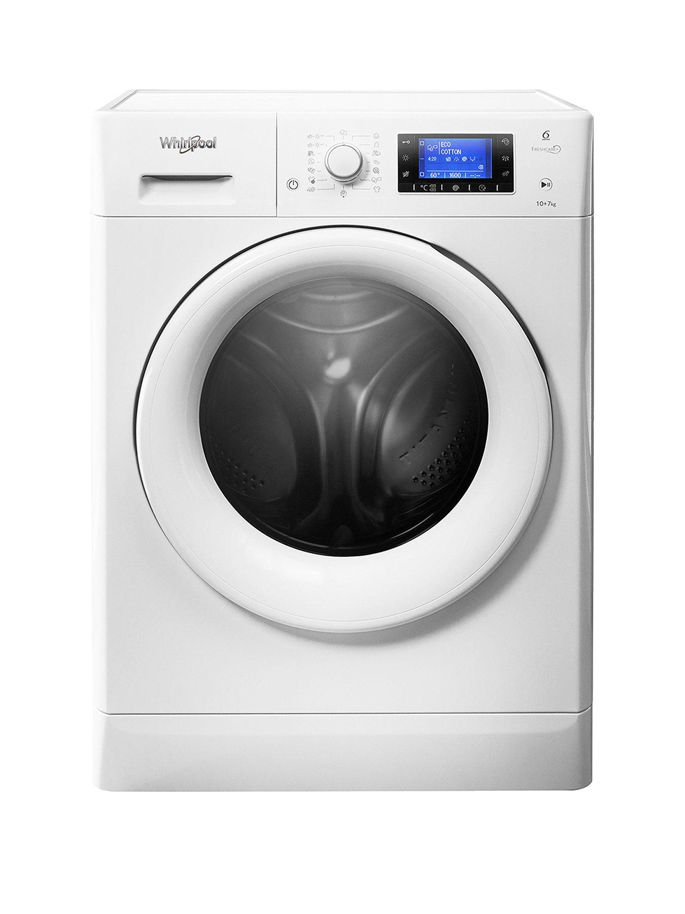 Whirlpool Freshcare Fwdd1071681W 10Kg Wash, 7Kg Dry 1600 Spin Washer Dryer - White