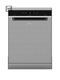 Whirlpool WFO3T3236PX Full Size 14-Place Dishwasher with Quick Wash, 6th Sense and Power Clean Pro - Stainless Steel