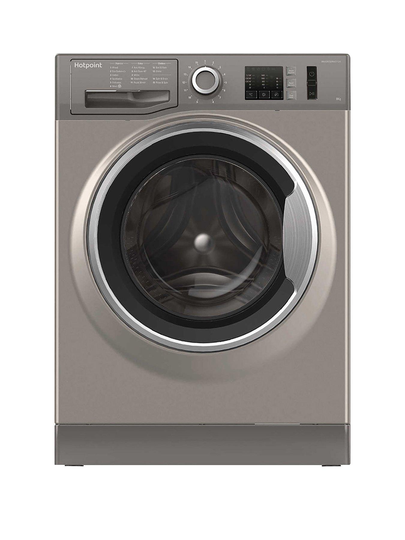 Hotpoint Nm10844Gs 8Kg Load, 1400 Spin Washing Machine - Graphite