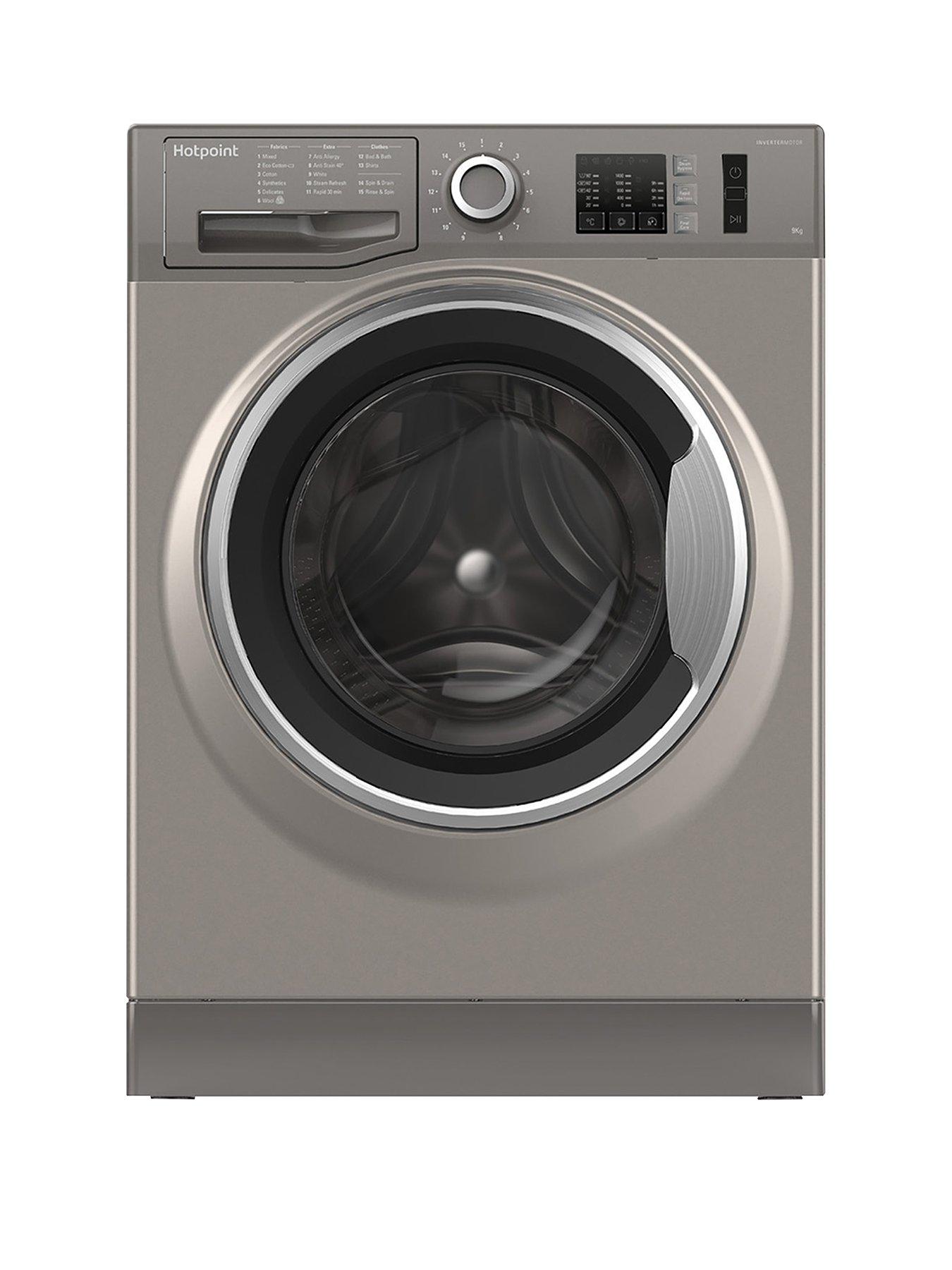 Hotpoint Nm10944Gs 9Kg Load, 1400 Spin Washing Machine - Graphite
