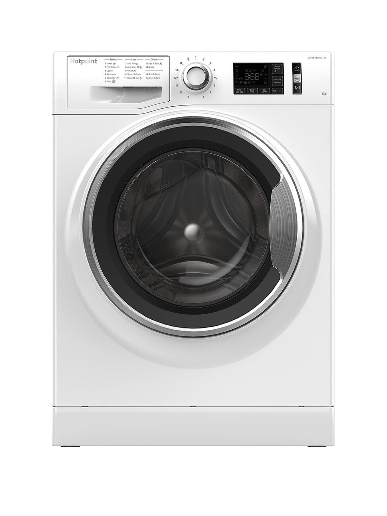 Hotpoint Active Care Nm11946Wca 9Kg Load, 1400 Spin Washing Machine - White