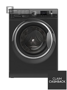 Hotpoint Active Care NM11946BCA 9kg Load, 1400 Spin Washing Machine - Black