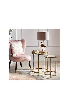 Product photograph of Michelle Keegan Home Aruba Nest Of Lamp Tables from very.co.uk