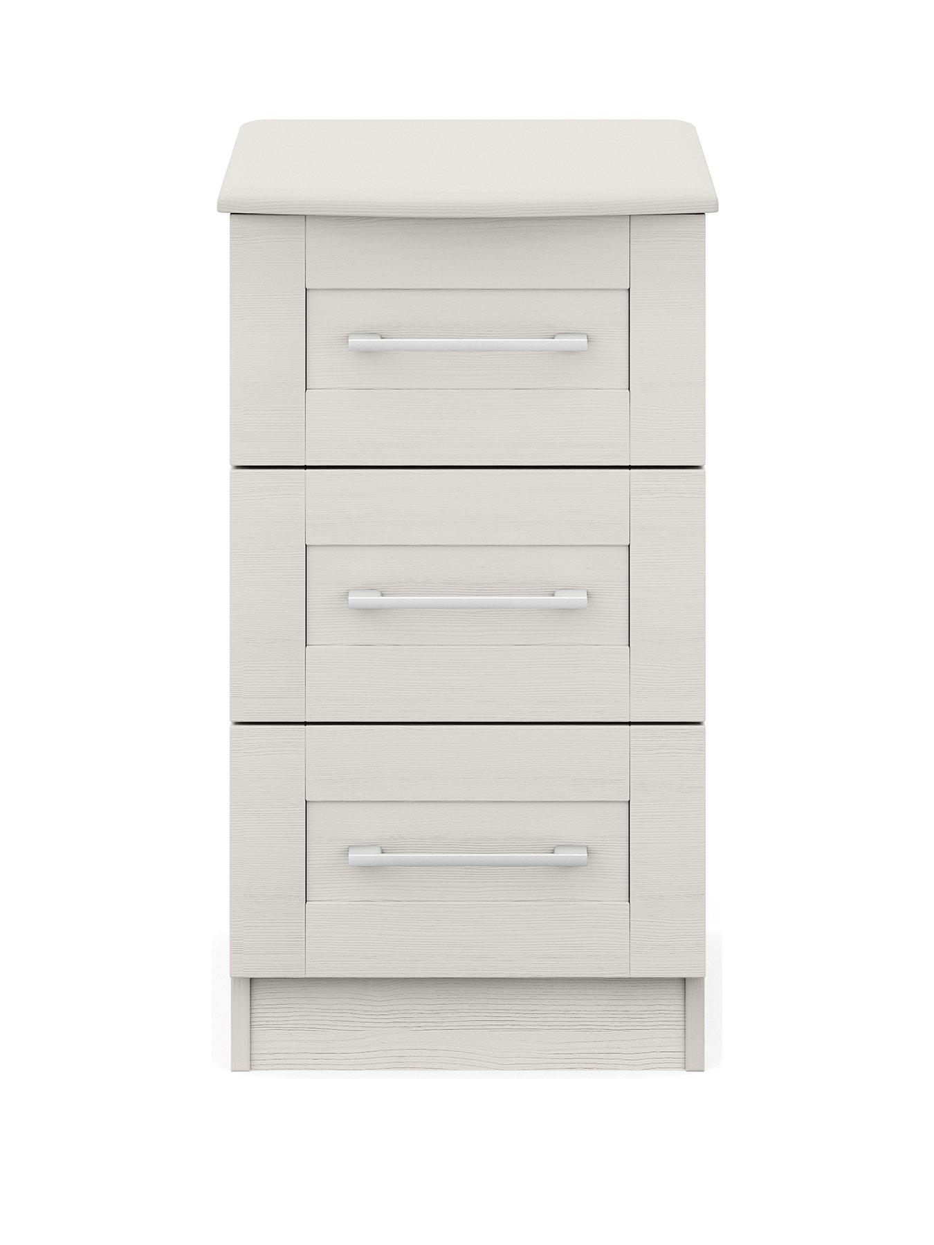 undefined Frodsham Ready Assembled 3 Drawer Bedside Chest