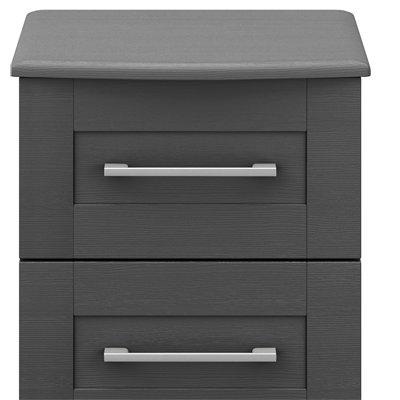 One Call Frodsham Ready Assembled 3 Drawer Bedside Chest