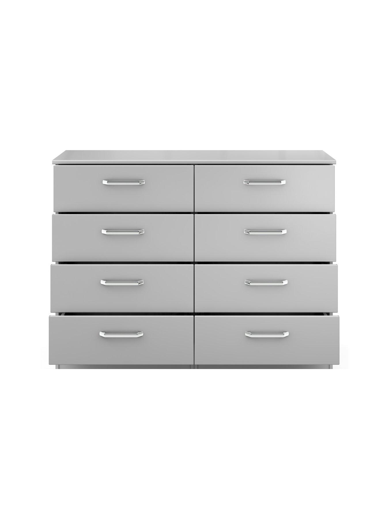 Image 4 of 5 of One Call Sanford&nbsp;Ready Assembled High Gloss 4 + 4 Drawer Chest