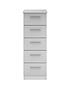  image of one-call-sanford-ready-assembled-high-gloss-narrow-5-drawer-chest