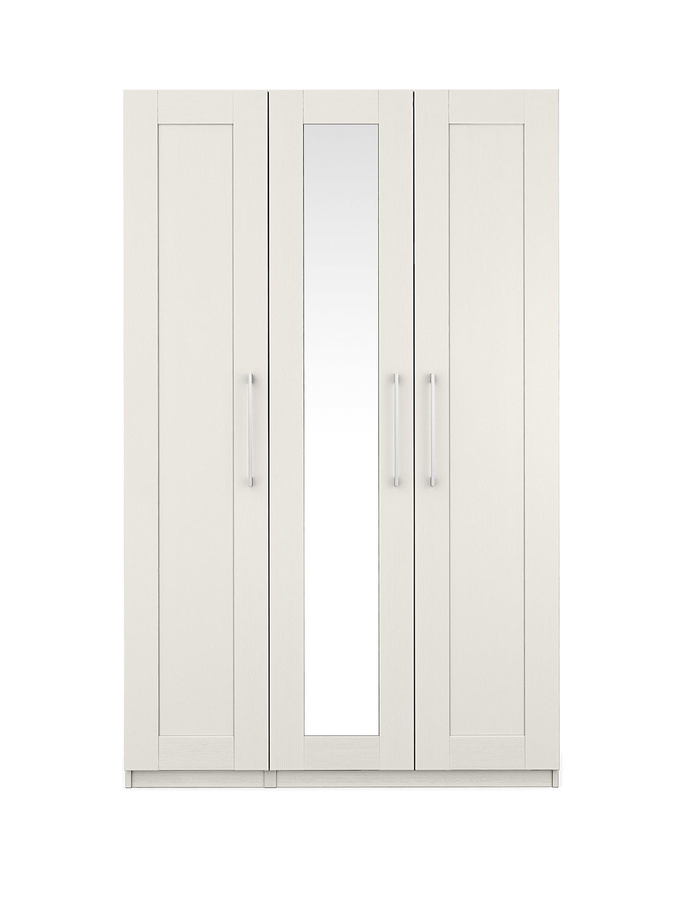 undefined Frodsham Part Assembled 3 Door Wardrobe