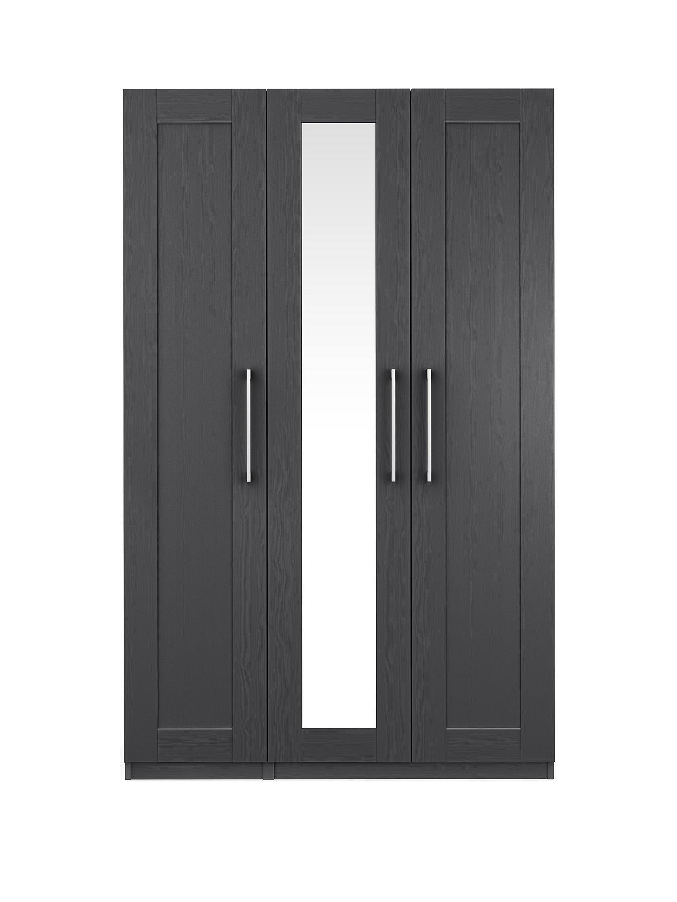 One Call Frodsham Part Assembled 3 Door Wardrobe