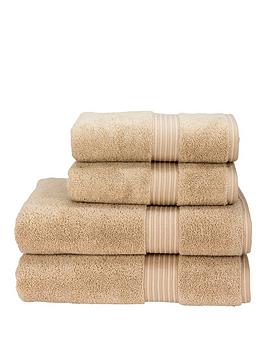 Product photograph of Christy Supreme Hygro Reg Supima Cotton Bath Towel Collection Ndash Stone - Bath Sheet from very.co.uk