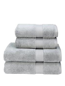 Product photograph of Christy Supreme Hygro Reg Supima Cotton Towel Collection Ndash Silver - Bath Sheet from very.co.uk