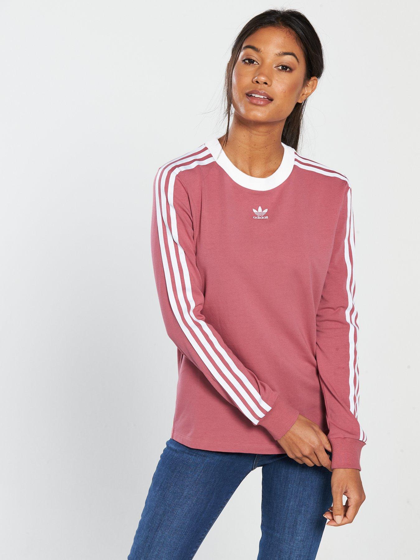 long sleeve pink adidas top